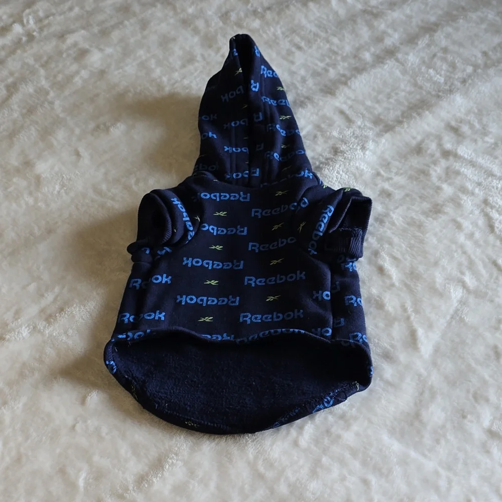 Reebok‎ Blue Hooded Dog Sweater